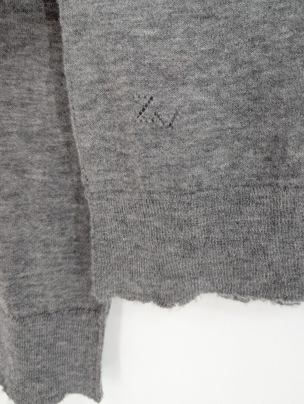 Zadig & Voltaire 100% Cashmere Miss Star Embellished Sweater Gray Large - Picture 5 of 10